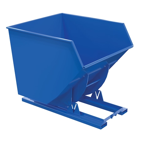 Vestil No Bump HD Hopper 3.5CbYd Blue D-350-HD-NB